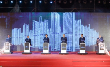 Tiến độ xây dựng Bắc Thăng Long Urban City khởi động đại công trường đô thị cửa ngõ phía Bắc Hà Nội